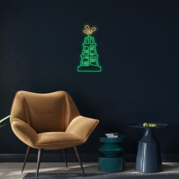 Oil Rig Neon Sign