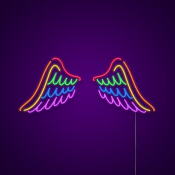 Pride Wings Neon Sign