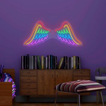 Pride Wings Neon Sign
