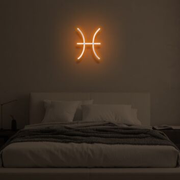 PISCES" LED neon sign
