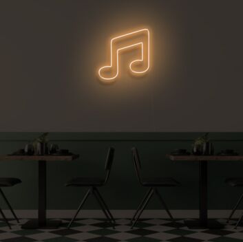 MUSIC NOTE" LED neon sign