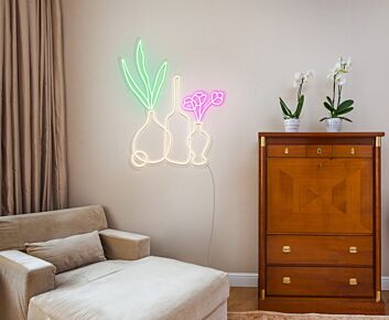 Vases Neon Sign