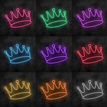 Crowned King Neon Sign