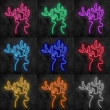 Deer Head Neon Sign