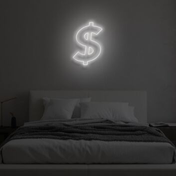 DOLLAR SIGN LED Neon Sign