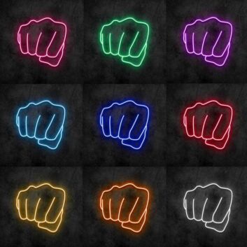 Single Punch Neon Sign