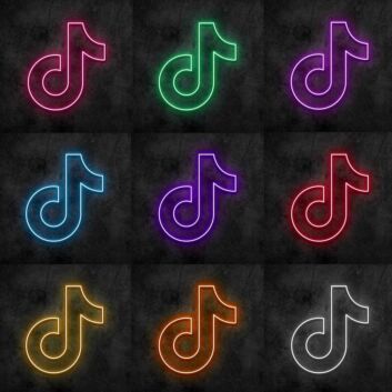 TikTok V1 Neon Sign