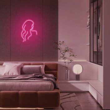 Mini Long Hair Lady Neon Sign MNC41330