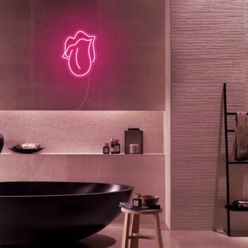Mini Mouth Licking Neon Sign MNC41336