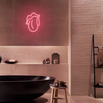 Mini Mouth Licking Neon Sign MNC41336