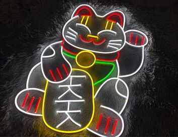 Lucky Cat V2 Neon Sign MNC42028