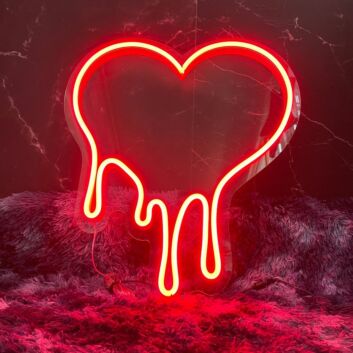 Dripping Heart Led Neon Sign