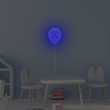 Alien Face Neon Sign