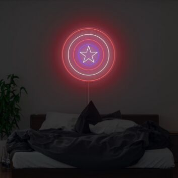 Captain Shield Neon Sign