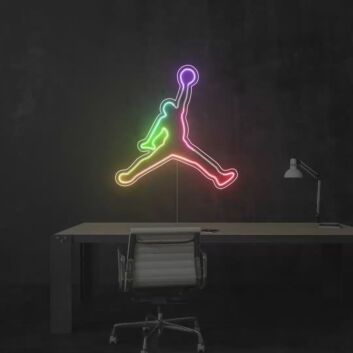 Jumpman Colorful Neon Sign