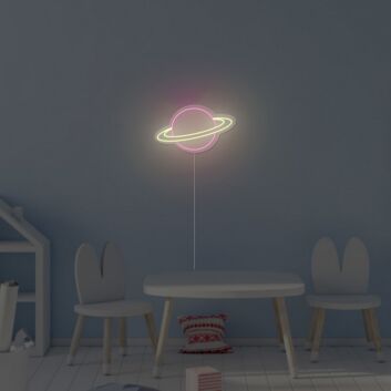 Saturn Neon Sign