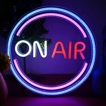 Led On Air Neon Signs Wall Decor For Podcasts Studios