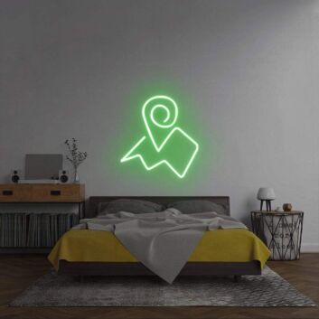 &#39;Map&#39; Neon Sign