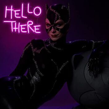 Pink Hello There Neon Sign Neon Art Wall Decor