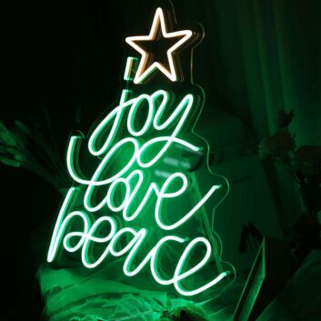 Joy Love Peace Neon Sign