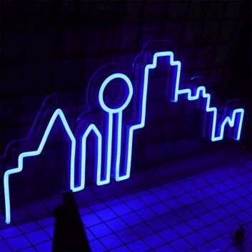 City Skyline Neon Sign