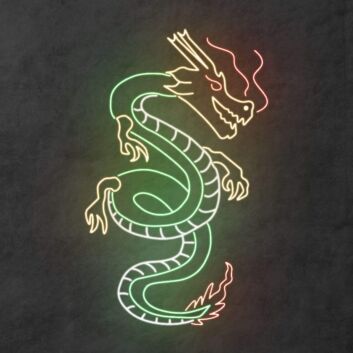 Blood Dragon&#39; Neon Sign