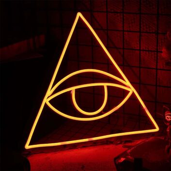 All Seeing Eye Neon Sign
