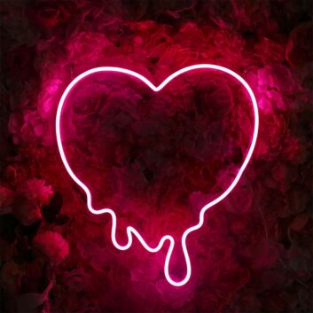 Melting Heart Neon Sign