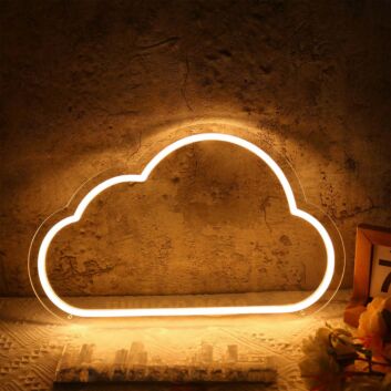 Cloud Shape Yellow LED Neon Sign