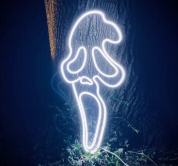 Scary Ghost LED Neon Sign