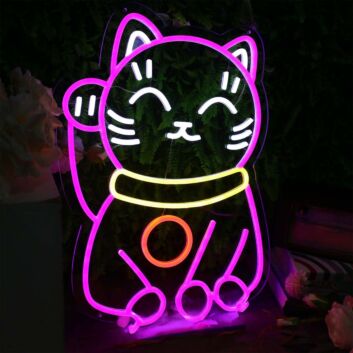 Lucky Cat Custom Neon Sign