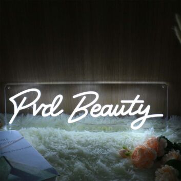 Pvd Beauty White Neon Sign