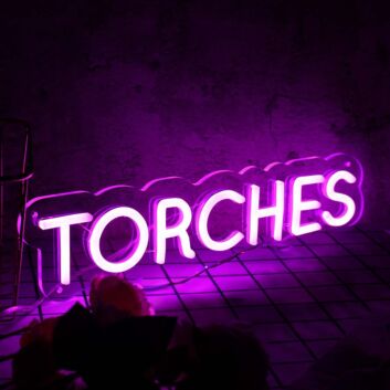Torches Pink Neon Sign