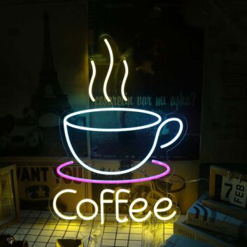 A Cup Of Coffee Custom Neon Sign