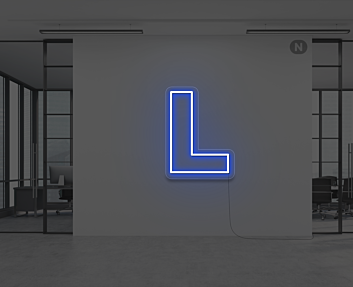 Neon Letter L