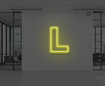 Neon Letter L