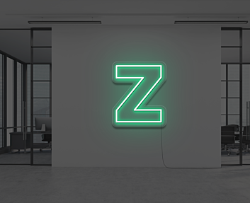 Neon Letter Z