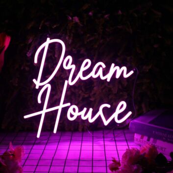Dream House Purple Neon Sign