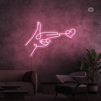 Love Target Neon Sign