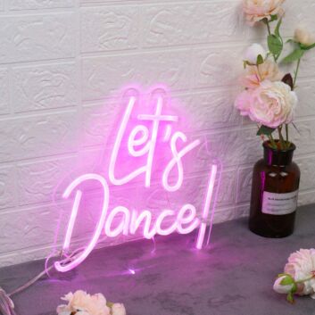 Let&#039;s Dance Pink Neon Sign