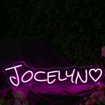 Jocelyn Pink Neon Sign