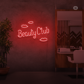 Customize Beauty Club Neon Sign