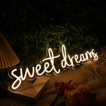 Sweet Dreams Yellow Neon Sign