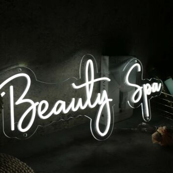 Beauty Spa White Neon Sign