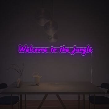 Welcome To Jungle LED Neon Sign