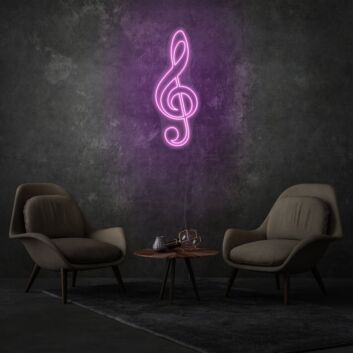 Clef LED Neon Sign