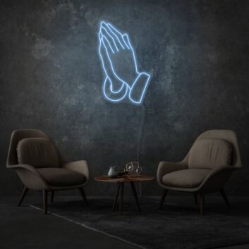 Hands In Prayer LED Sign