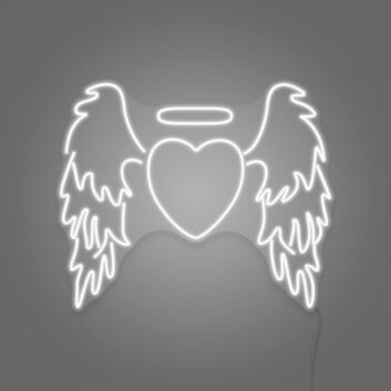 Angel Heart LED Neon Sign