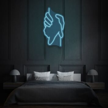 Two holding hands LED neon sign