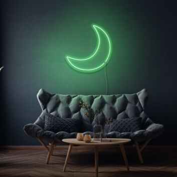 Crescent Moon LED Neon Sign